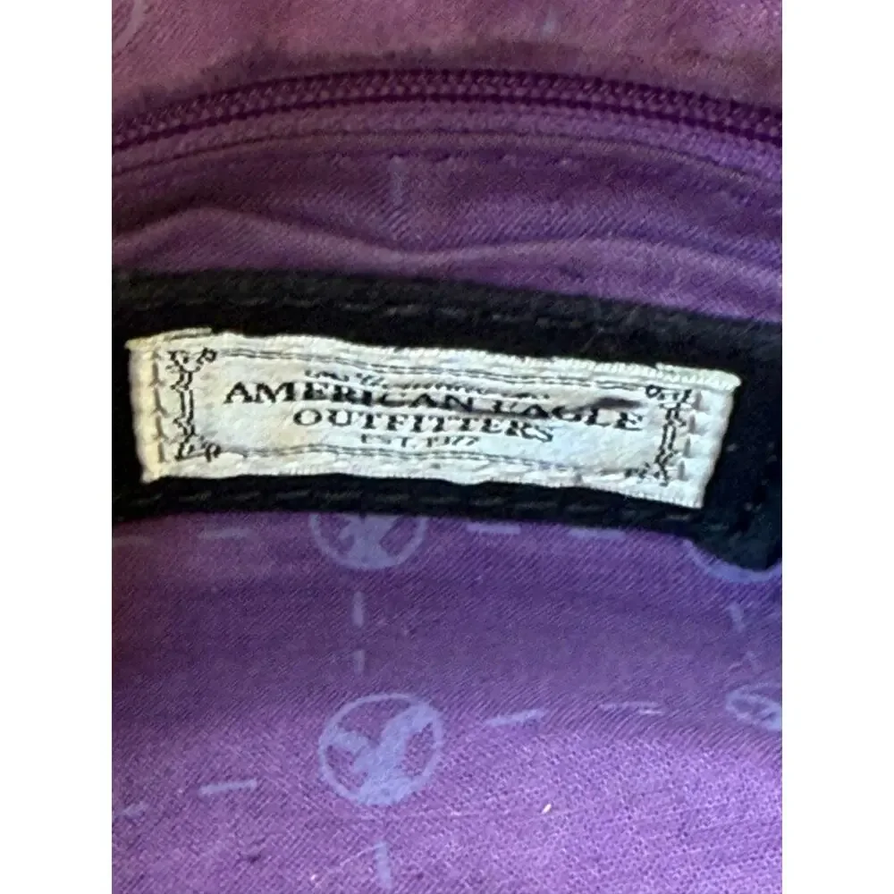 American Eagle Y2K Black Brown Hobo Shoulder Bag